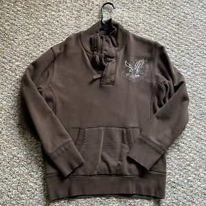 Vintage Quarter Zip Sweatshirt Y2K 2000s